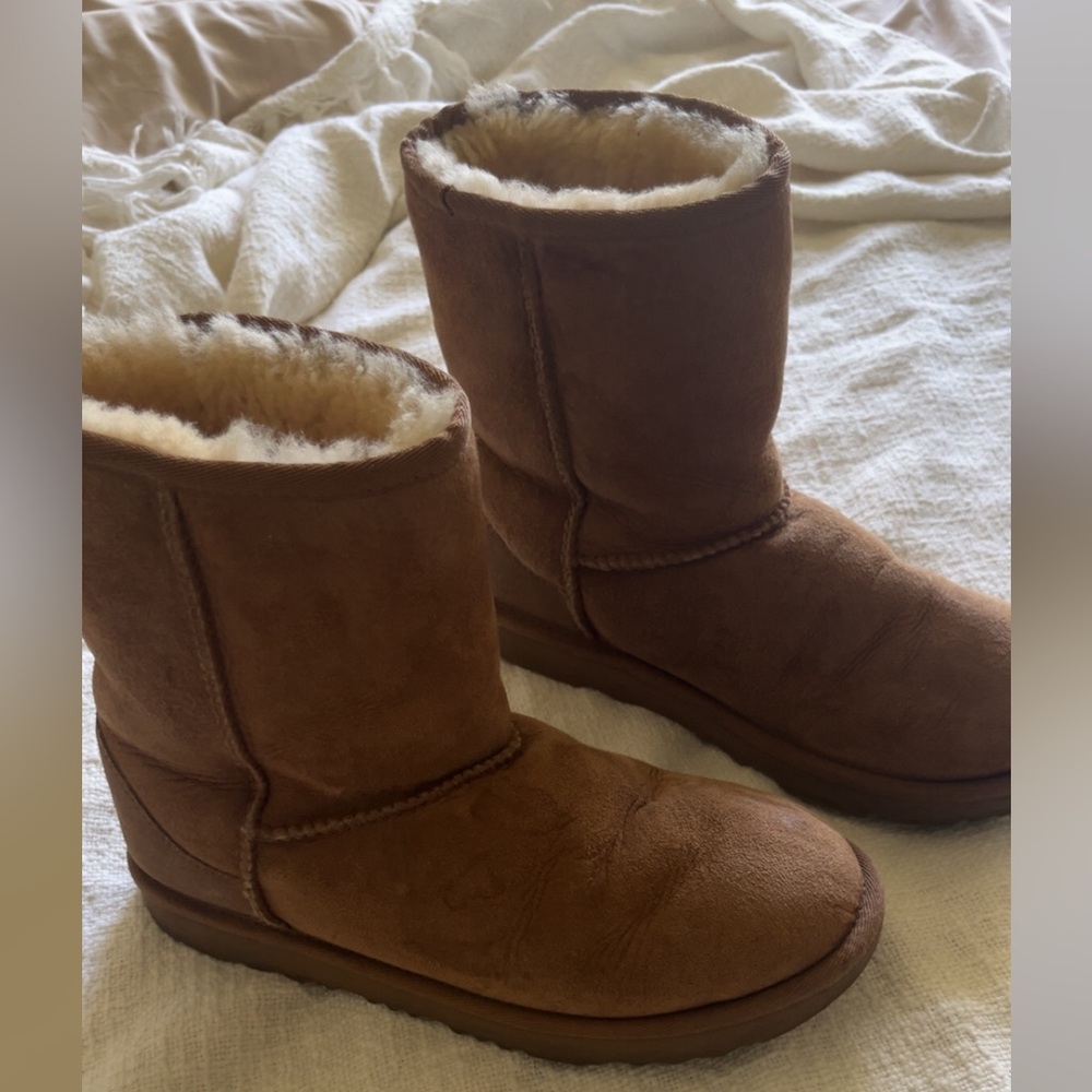 UGG Classic Tan Boots with Shearling
